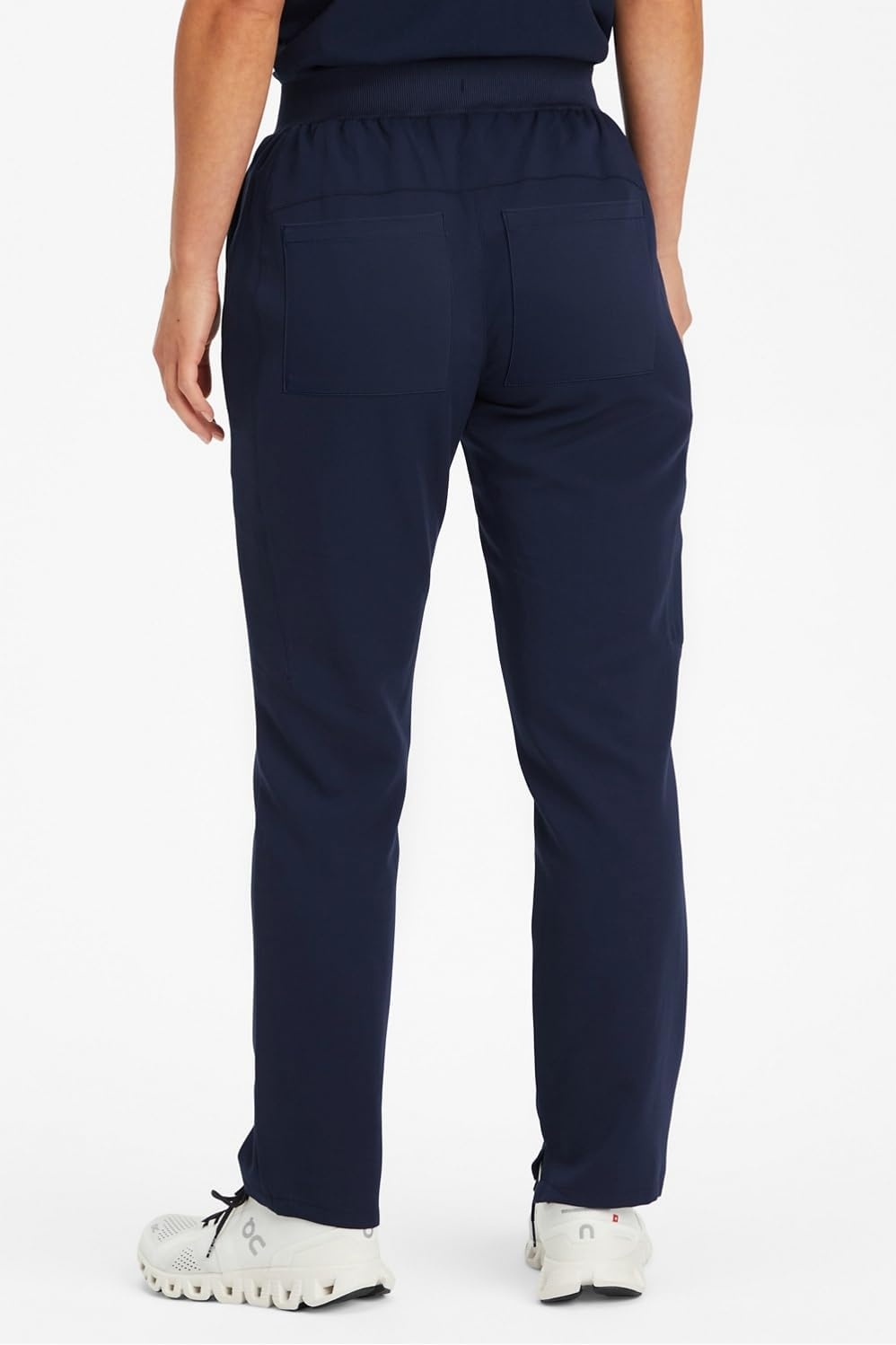 image:imageFabletics Womens Performance Scrub Pant MotionTech 4Way Stretch PocketPacked WrinkleResist SemiSlim FitNavy