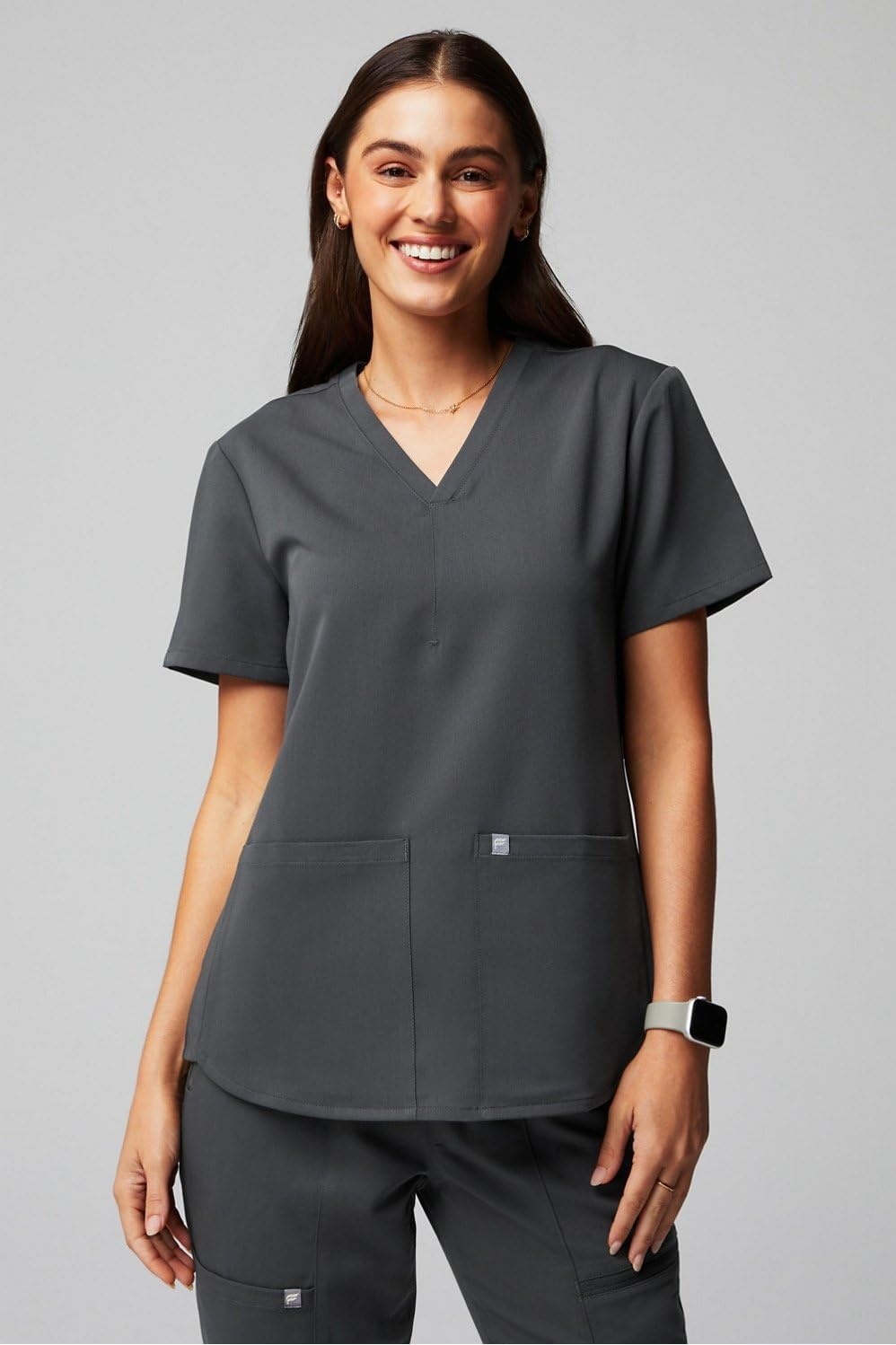 image:imageFabletics Womens Performance Scrub Pant MotionTech 4Way Stretch PocketPacked WrinkleResist SemiSlim FitOnyx