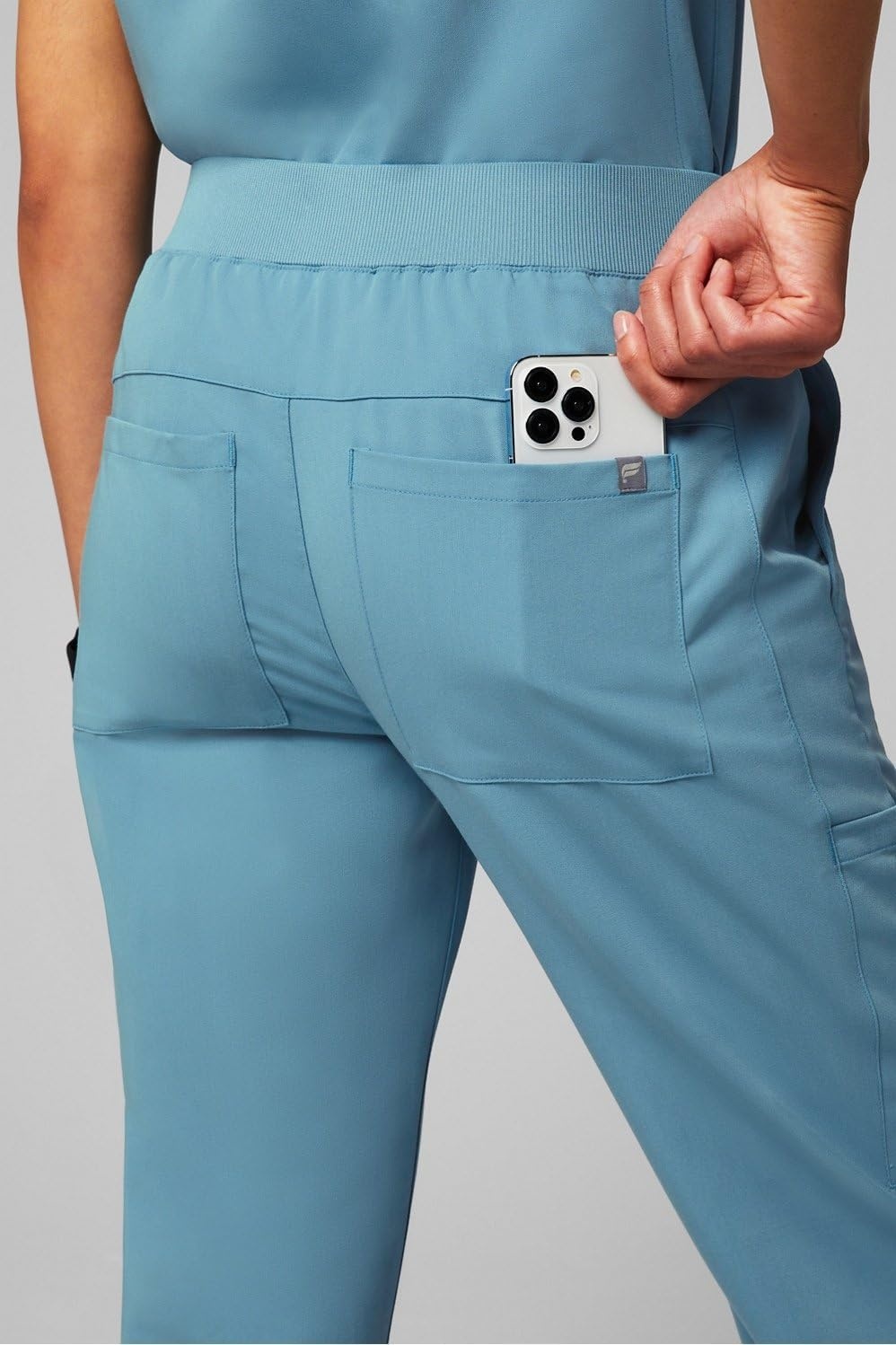 image:imageFabletics Womens Performance Scrub Pant MotionTech 4Way Stretch PocketPacked WrinkleResist SemiSlim FitWave