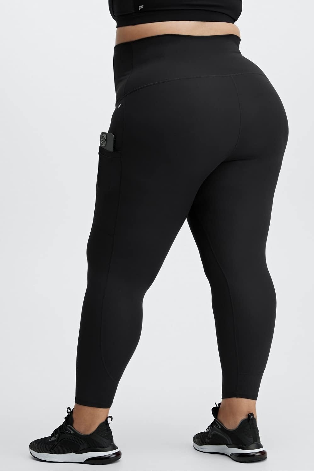 image:imageFabletics Womens PureLuxe HighWaisted Maternity 78 Legging Workout Yoga Light Compression Buttery SoftBlack