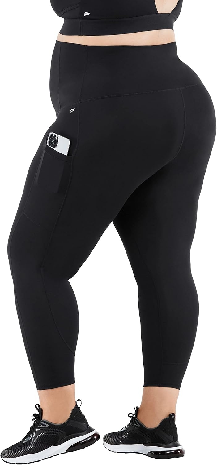 image:imageFabletics Womens PureLuxe HighWaisted Maternity 78 Legging Workout Yoga Light Compression Buttery SoftBlack