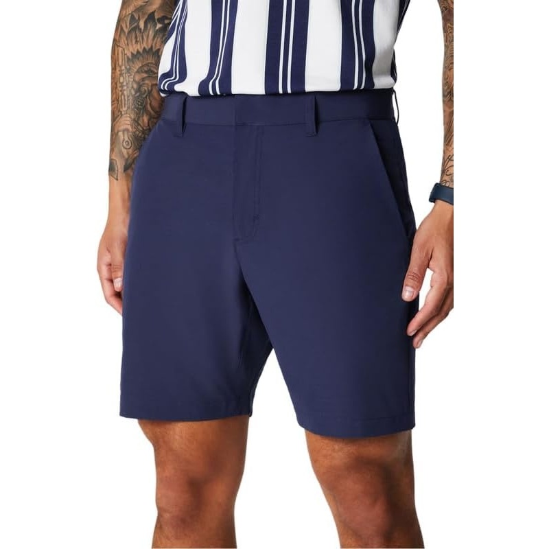 image:imageFabletics Mens Only Short Everyday Commuter Lightweight Liquid Resistant Secure Pockets 4WayStretch Streamlined FitDeep Navy