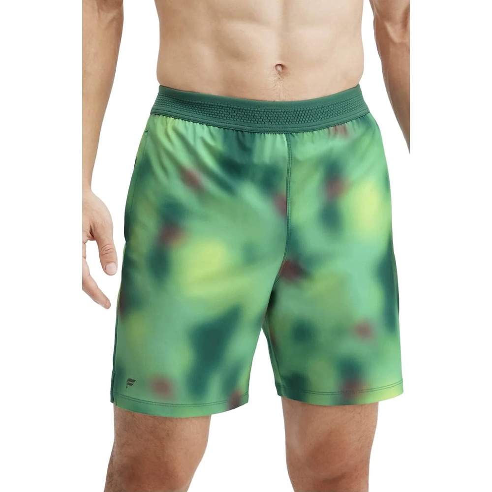 image:imageFabletics Mens The Fundamental Short Workout Running Training Gym Yoga Ultra Lightweight AthleticAzure Green Blur