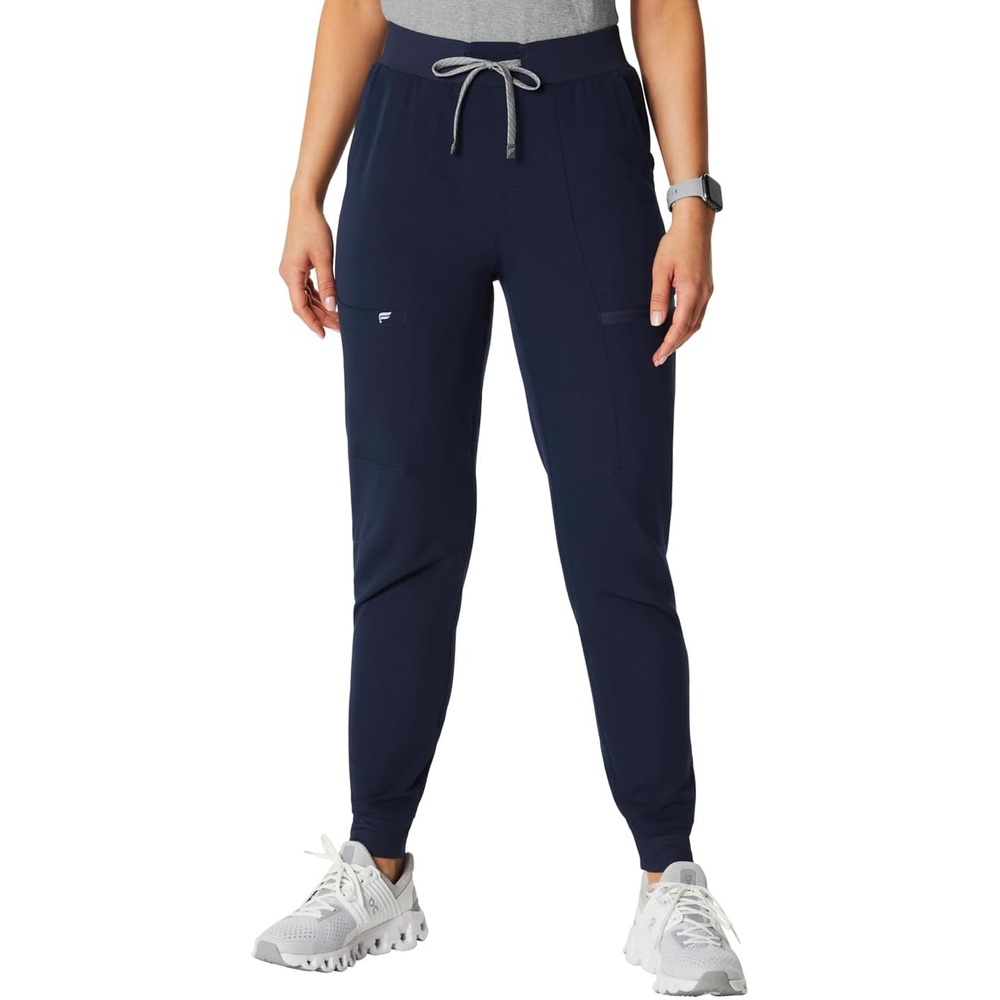 image:imageFabletics Womens High Rise Active Scrub Jogger MotionTech 4Way Stretch PocketPacked Lightweight SemiSlim FitNavy