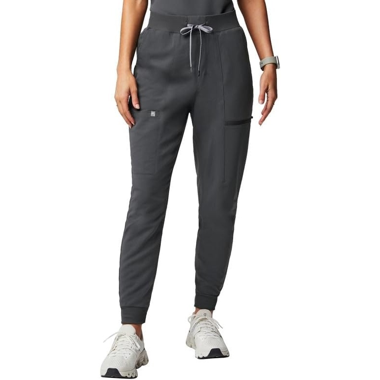 image:imageFabletics Womens High Rise Active Scrub Jogger MotionTech 4Way Stretch PocketPacked Lightweight SemiSlim FitOnyx