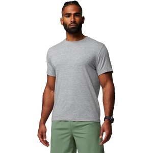 Fabletics Men’s The 24-7 Tee, Hybrid365 Fabric, Breathable, Sweat Wicking, Anti-Stink, 4-Way Stretch, Lightweight(Classic Grey Heather)