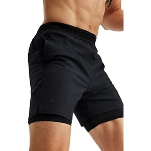 Fabletics Men’s The Fundamental Short (Lined), Workout, Running, Training, Gym, Yoga, Ultra Lightweight, Athletic(Black)