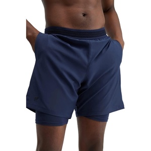 Fabletics Men’s The Fundamental Short (Lined), Workout, Running, Training, Gym, Yoga, Ultra Lightweight, Athletic(Navy)