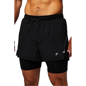 Fabletics Men’s The Kadence Short (Lined), Performance Running, Jogging, Training, Ultra Lightweight(Black)