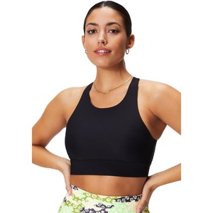 Fabletics Women’s No-Bounce Sports Bra, Workout, Yoga, Athletic, Fitness, Gym, UPF Protection, 4-Way Stretch(Black)