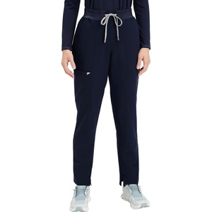 Fabletics Women’s Performance Scrub Pant – MotionTech, 4-Way Stretch, Pocket-Packed, Wrinkle-Resist, Semi-Slim Fit(Navy)